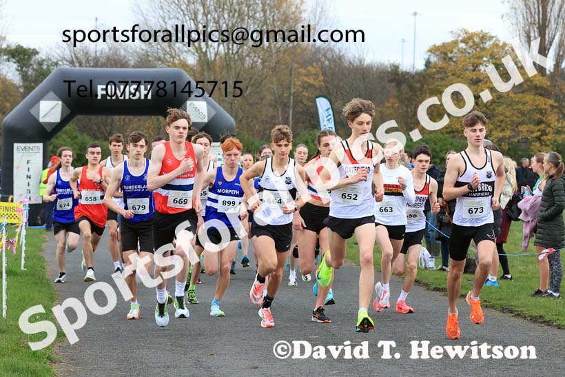 Mens and Womens under-17s 2024 Heaton Memorial Road Race, Newcastle Town Moor, Newcastle.   Photo: David T. Hewitson/Sports for All Pics